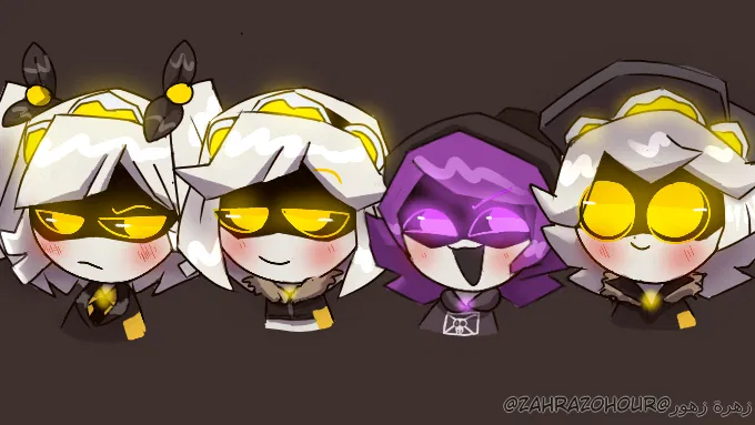 Avatar of Uzi, N, V, and J