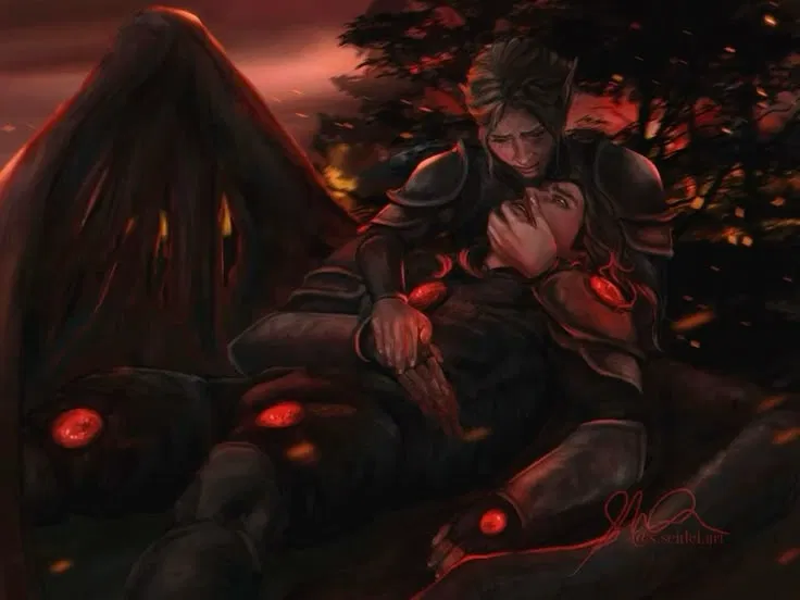 Avatar of Cassian (acotar) - dying in eachother's arms 