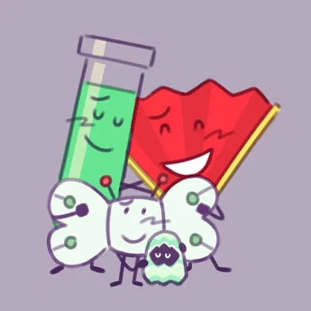 Avatar of Fan, test tube, and bot (family bot)