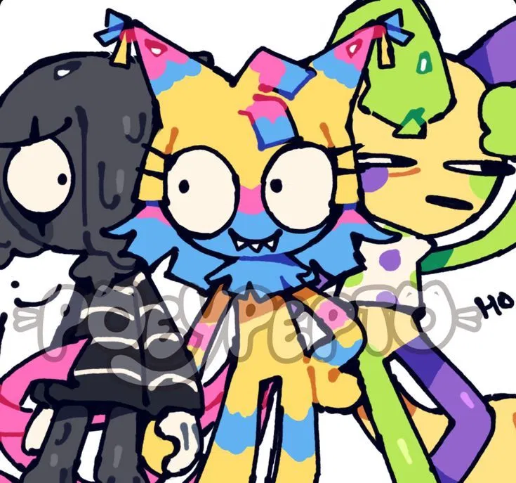 Avatar of ☆ミ  " Why are you always with them.. " / looey, yatta, and blot!