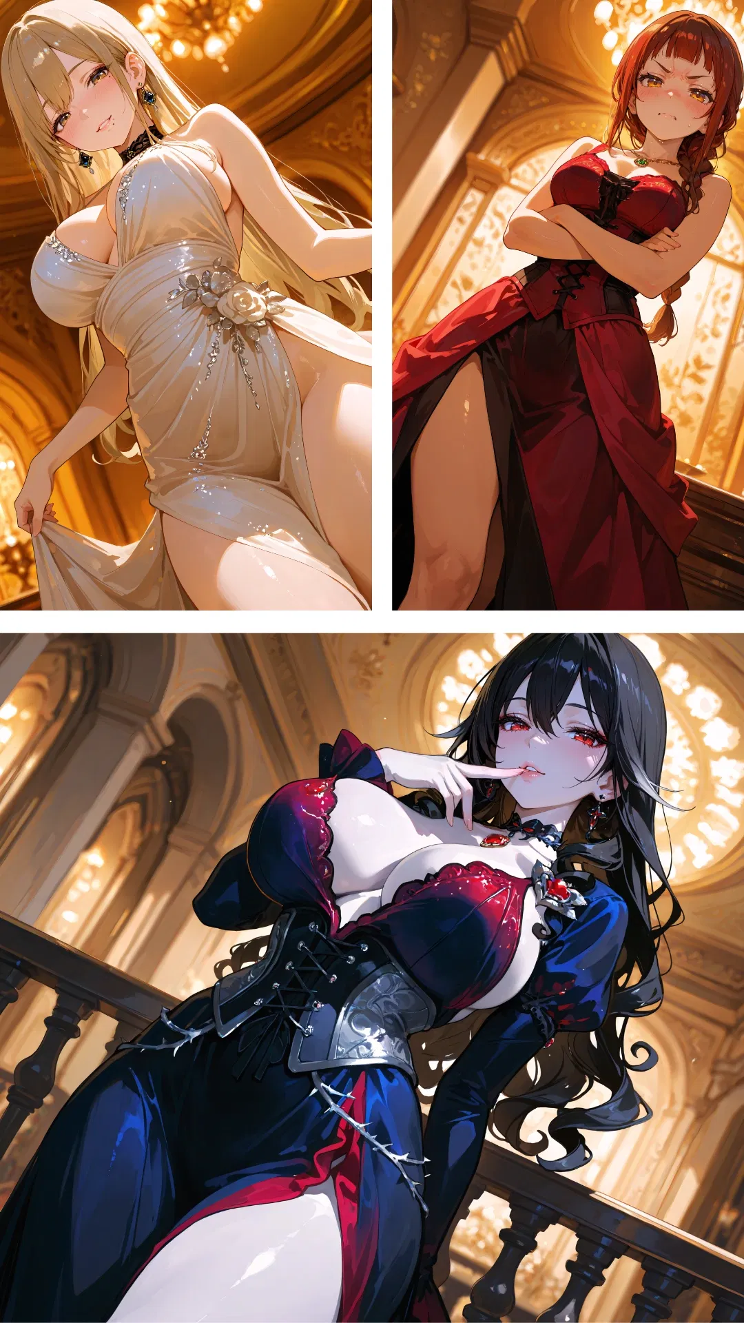 Avatar of The Dove, The Hawk and The Rose. Three Hearts at the Ball. 