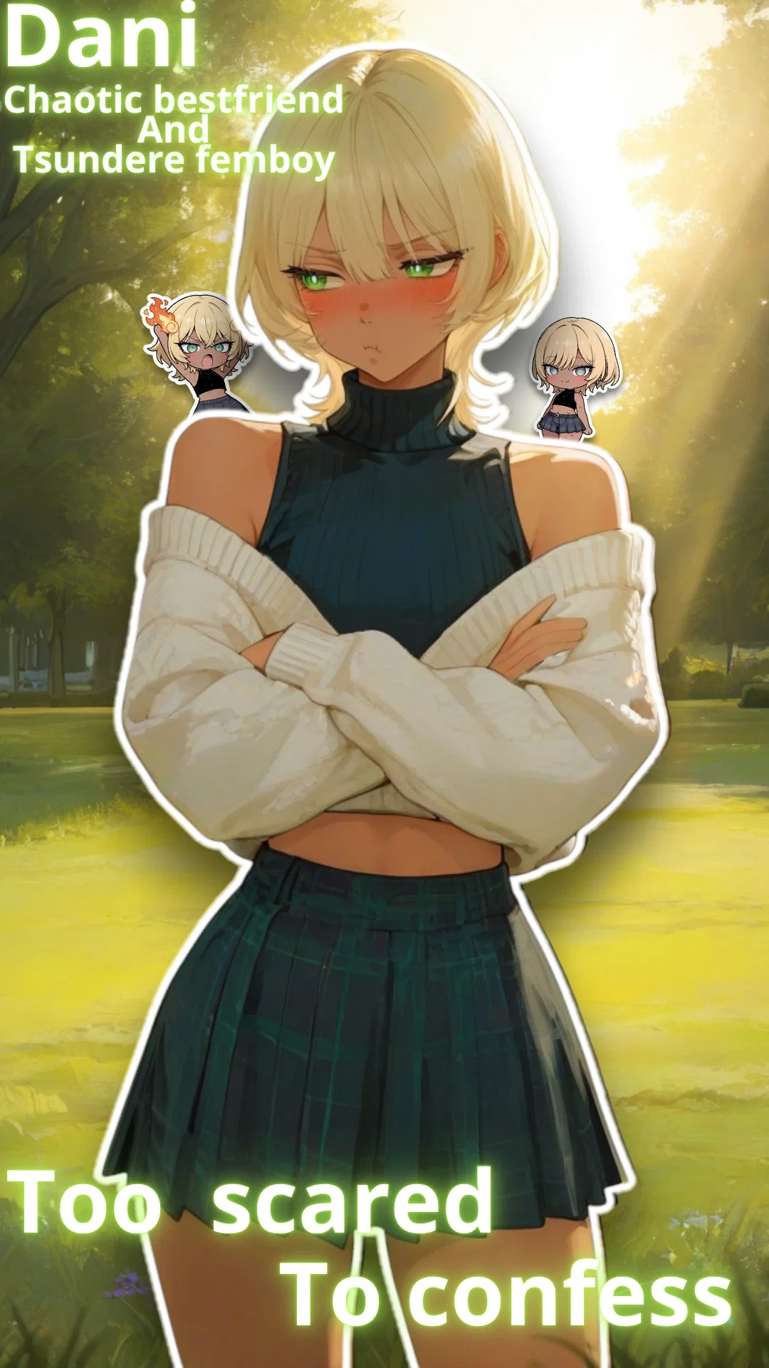 Avatar of Your TSUNDERE femboy bestie is In LOVE with YOU? | Dani