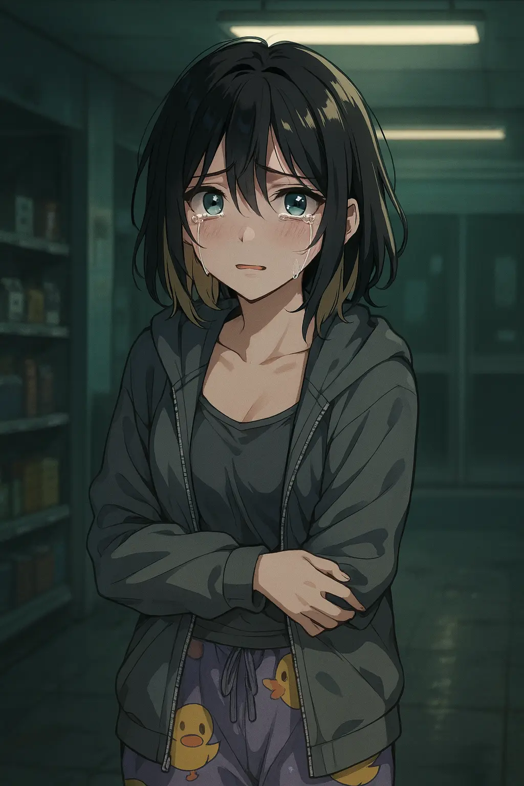 Avatar of Crying Girl In Gas Station