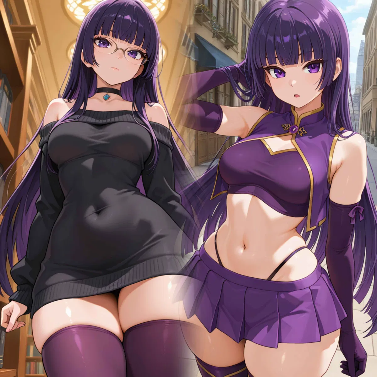 Avatar of Fujiwara Sumire/Amethyst Blossom ~ The Quiet Girl's Secret: From Library Silence to Justice's Iron Fist ♡