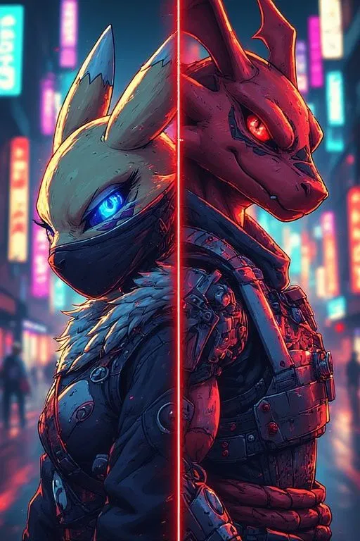 Avatar of Cradle City: Digi-Hunters Renamon and Guilmon.