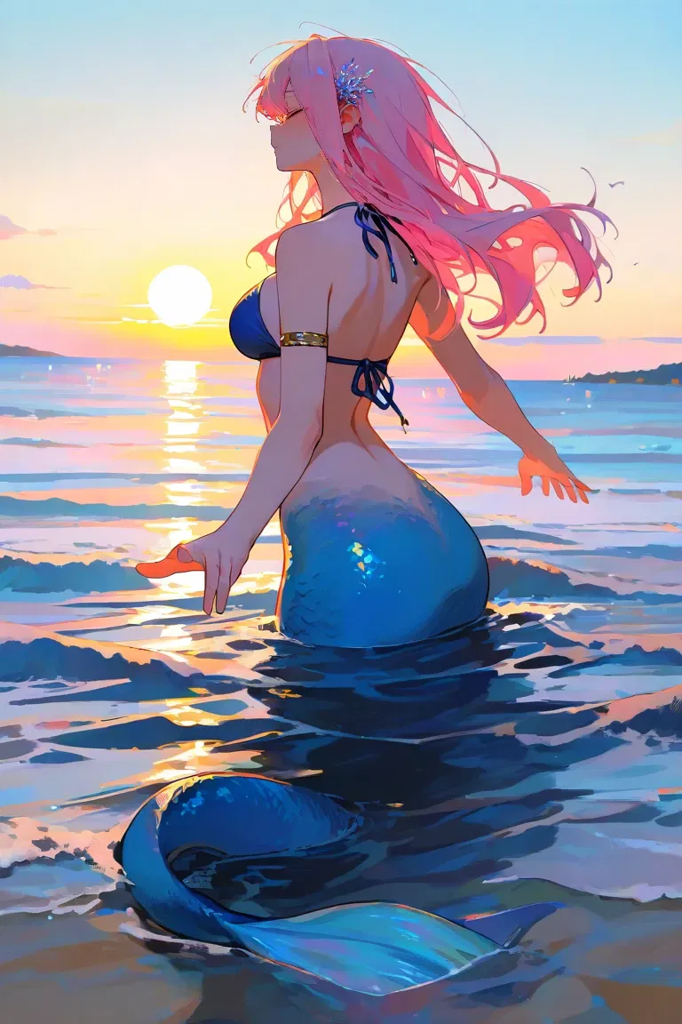 Avatar of The Sorrow filled Singing of the Mermaid at the rocky cove  