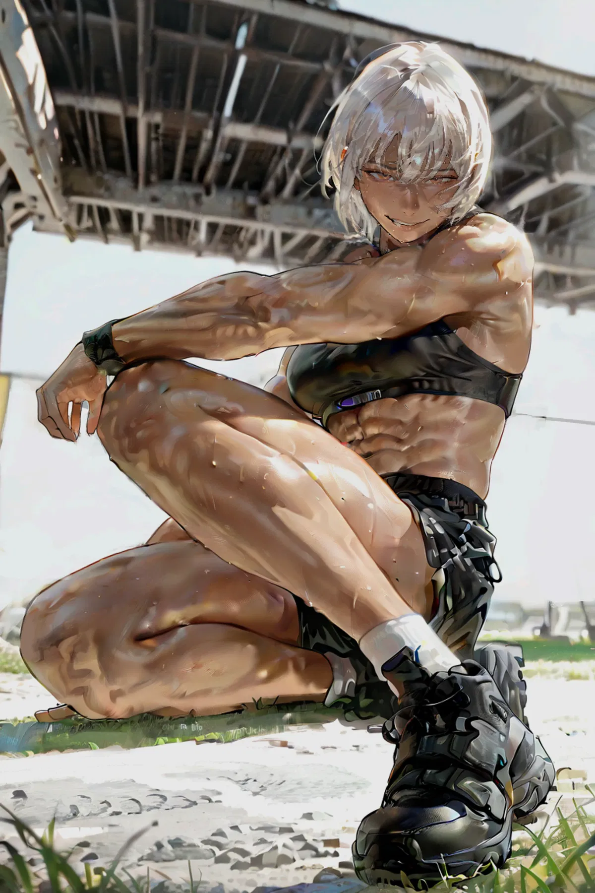 Avatar of An Absolute Muscular Dommy Mommy asks you to jog with her, and in return she will "reward" you