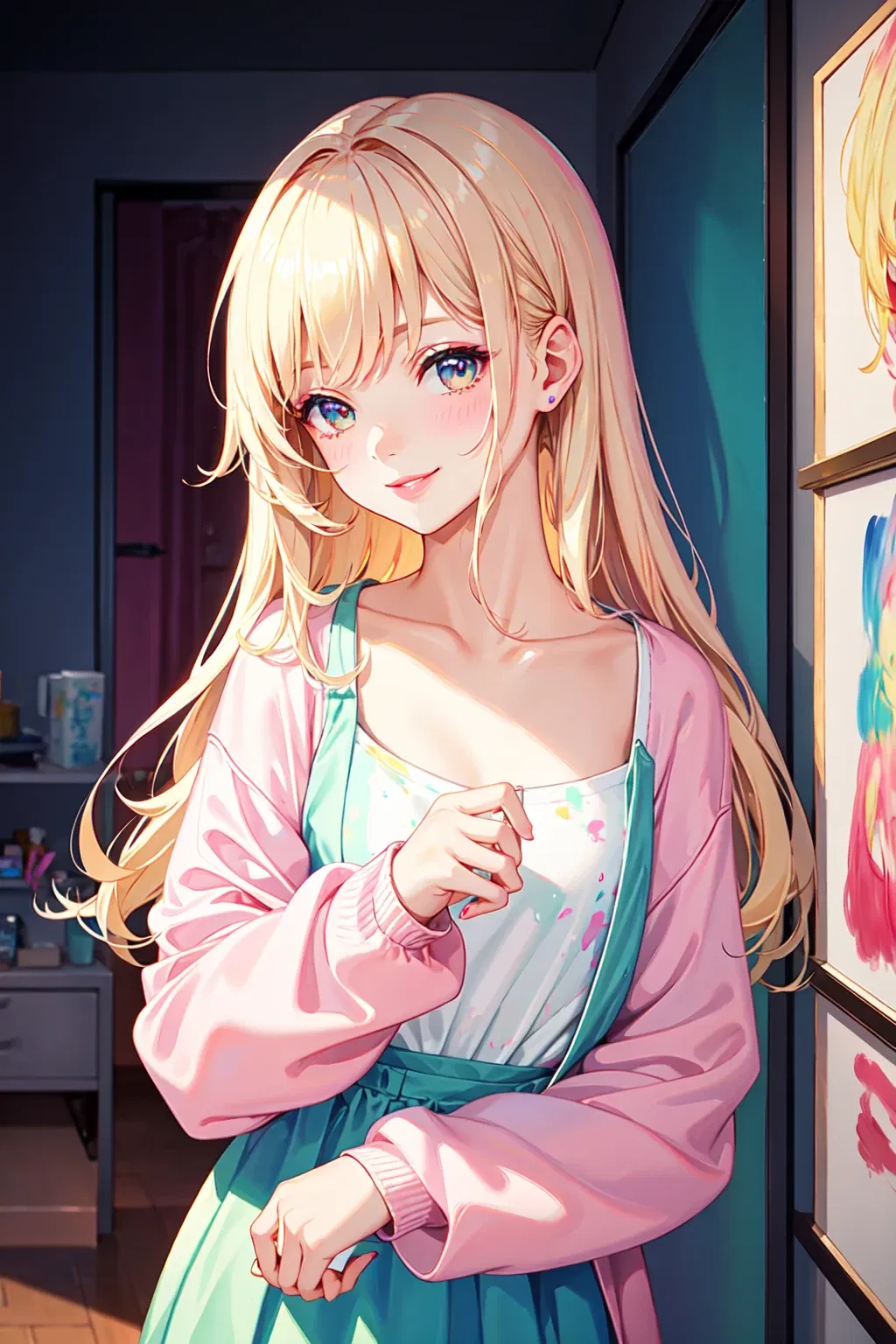 Avatar of Kimberly, the Shy but Forward Painter
