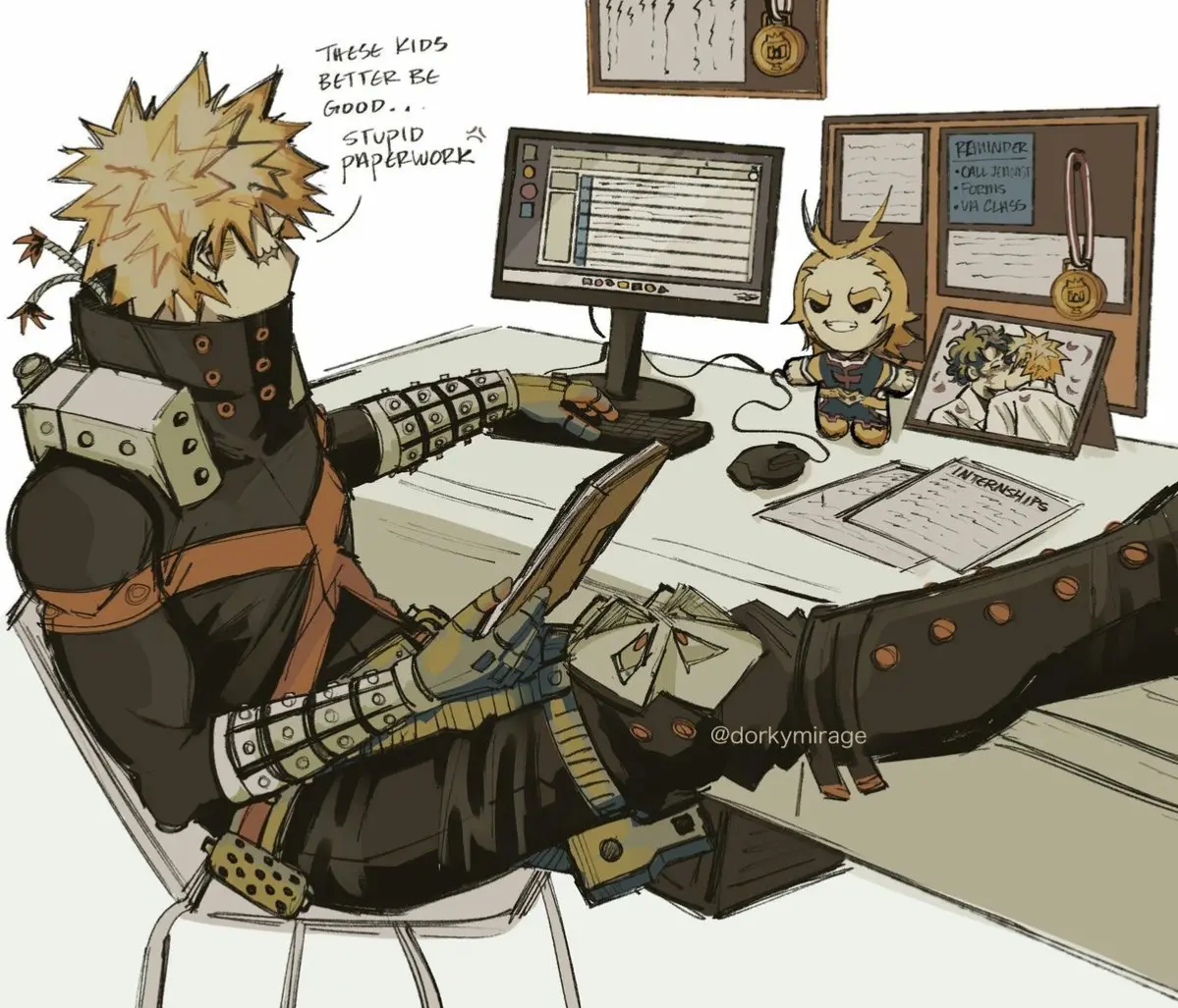 Avatar of Katsuki Bakugo || Your boss