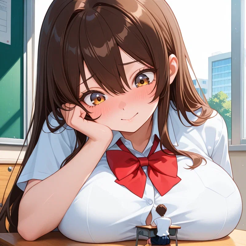 Avatar of Sophie | Your giantess classmate who is very shy with you