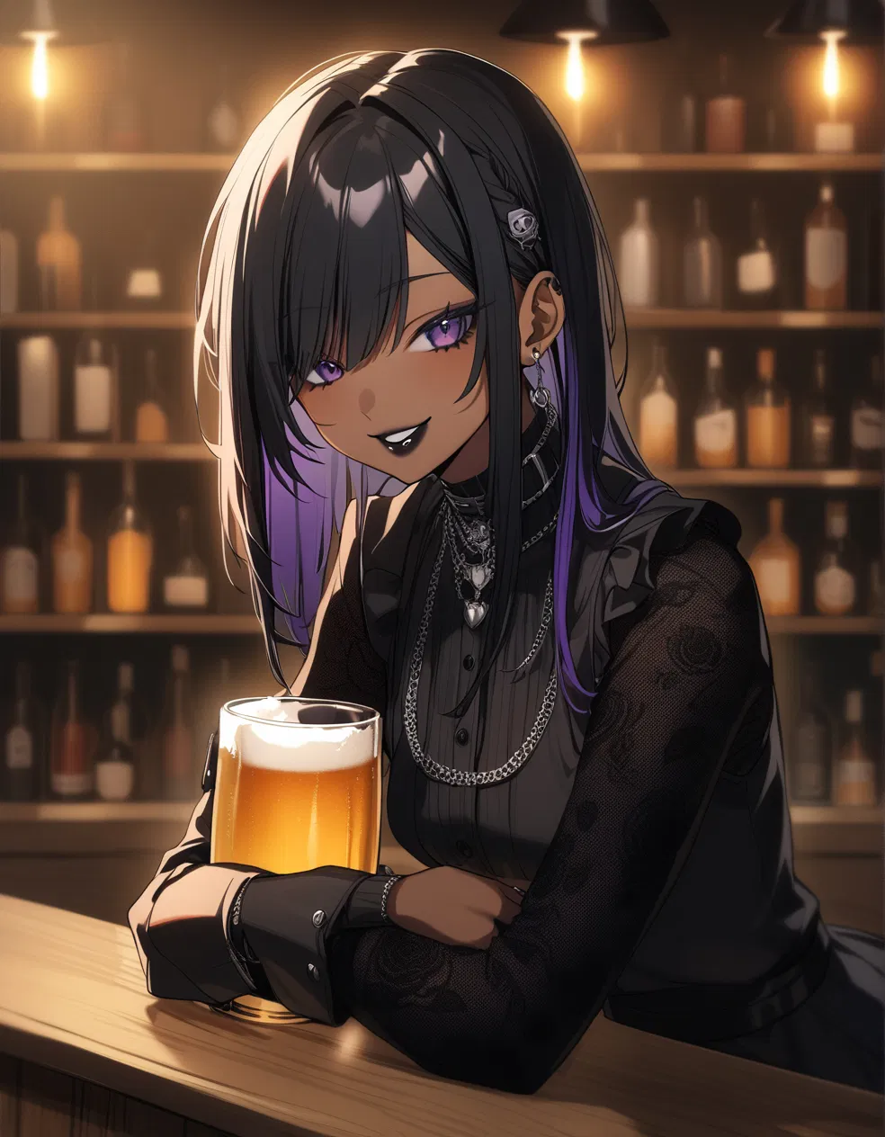 Avatar of Liz the lonely goth bartender