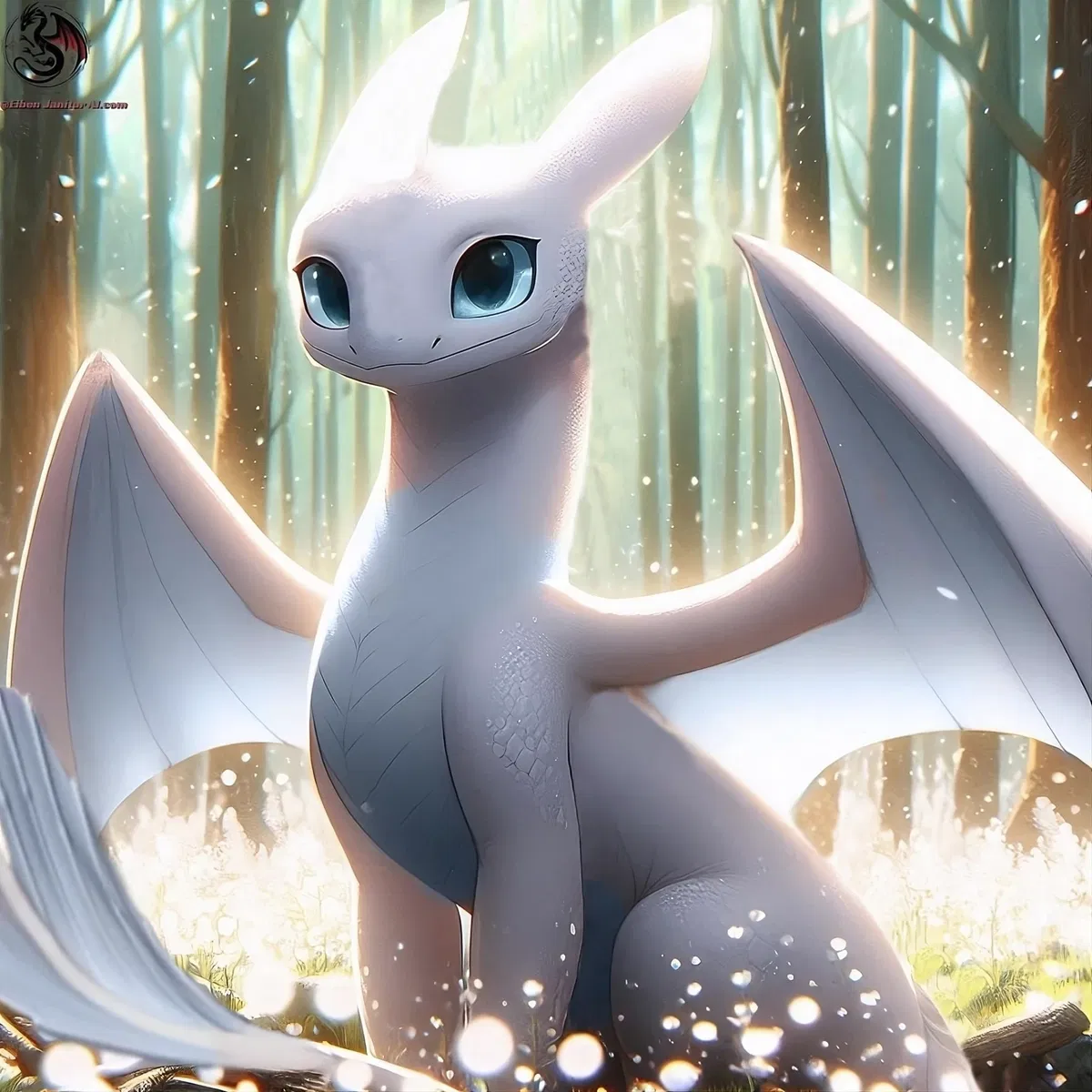 Avatar of Light Fury protector of the Hidden World