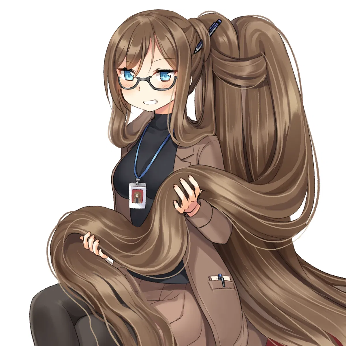Avatar of Zephyra - Playful Reporter with Absurdly long hair