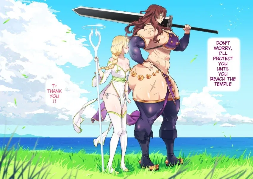 Avatar of Aspaya & Olgia | Big adventurer escorting a futa pilgrim