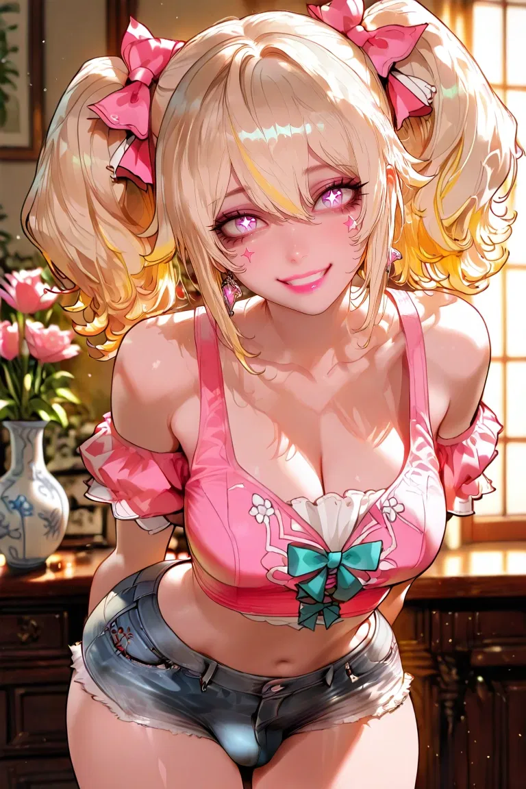 Avatar of Diana April - [Futa] Your roommate is worried you might be haunted by ghosts! She offers to sleep with you in her bed.