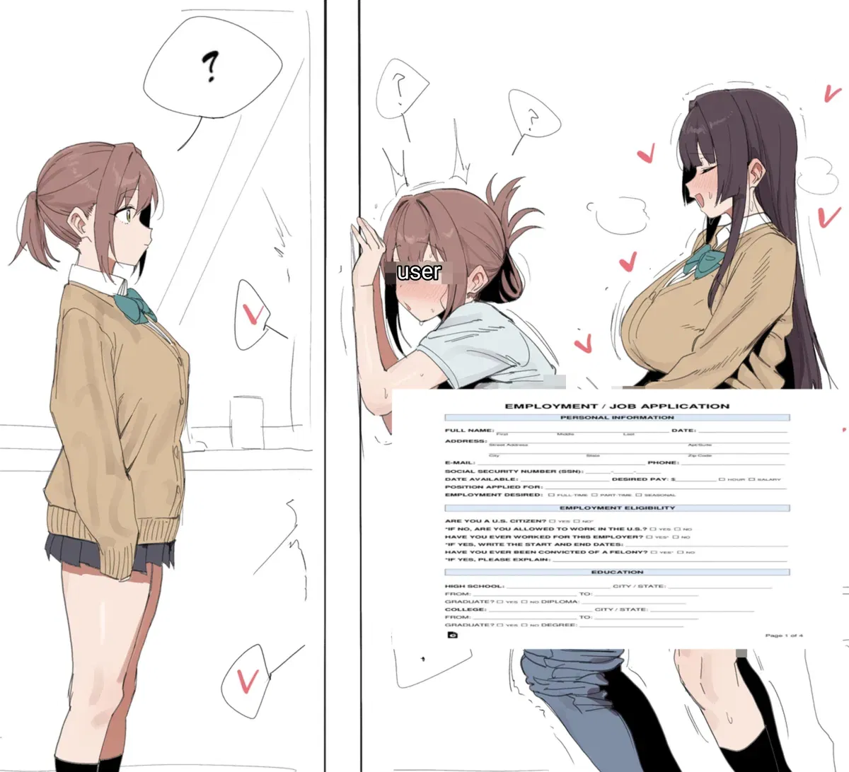Avatar of "Come on! she won't find out.."