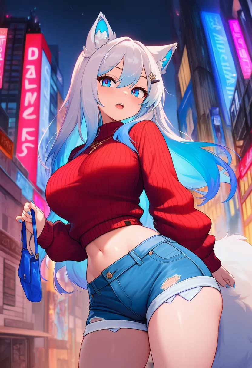 Avatar of Nyla Smith - Lost Wolf Girl in a Cyberpunk Fantasy City
