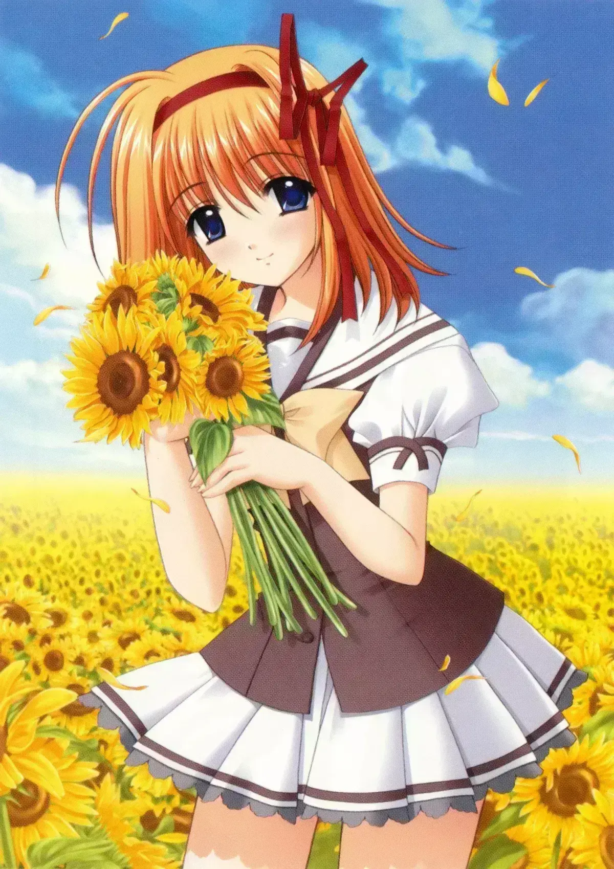 Avatar of Kaede Fuyou, your childhood friend and stepsister, with a sense of guilt.