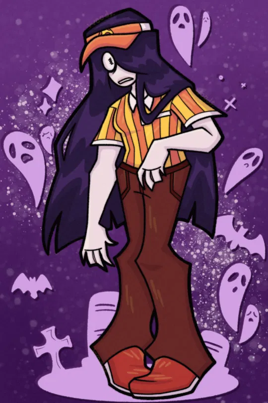 Avatar of Sadie the Pizza Girl, taking a break to go to spooky con. 