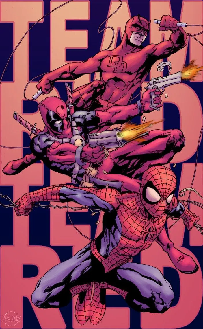 Avatar of Team Red | Daredevil, Deadpool, Spiderman