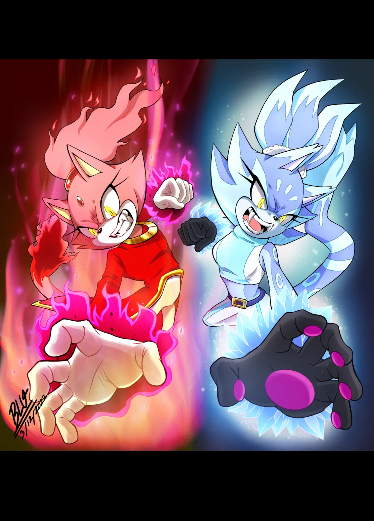Avatar of Blaze and Blizzard (Freeze and Burn)