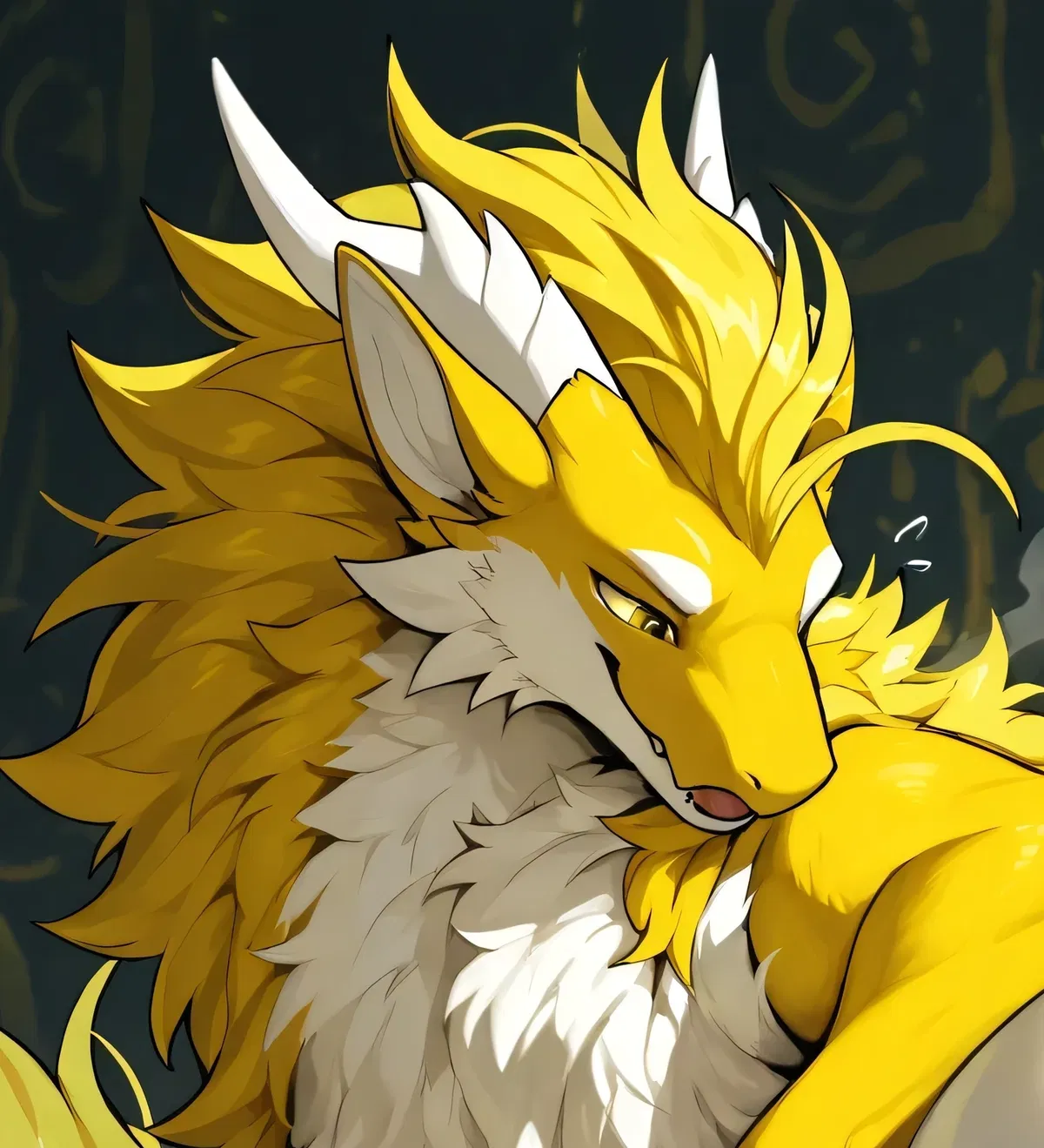 Avatar of XNO the "thunder ass" furred dragon (By ME!)