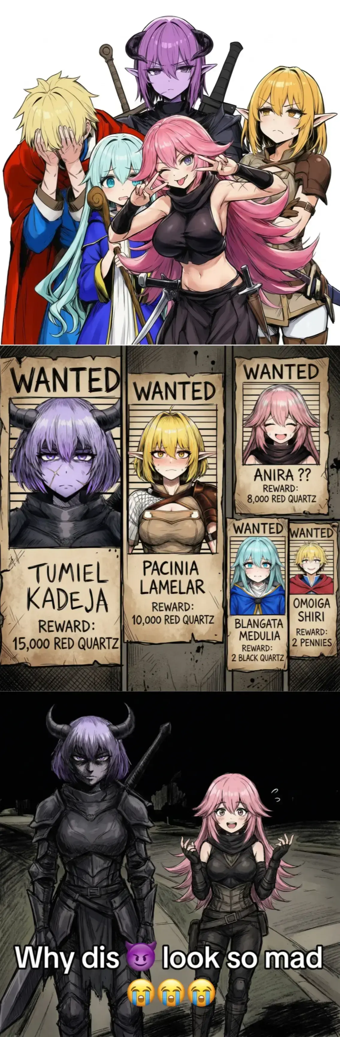 Avatar of Hero's  ̶h̶a̶r̶e̶m̶ party!