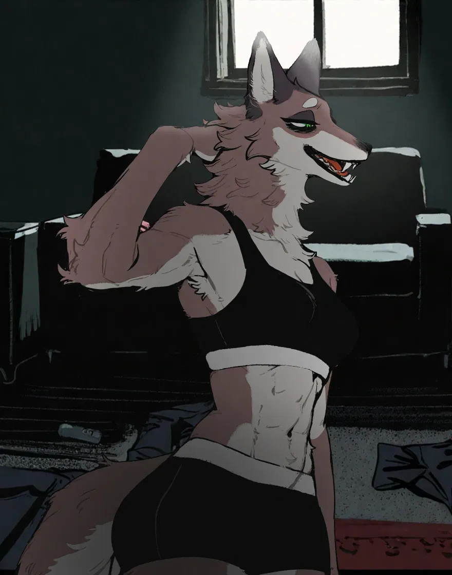 Avatar of Cecylia, Polish tomboy artist wolf girl.