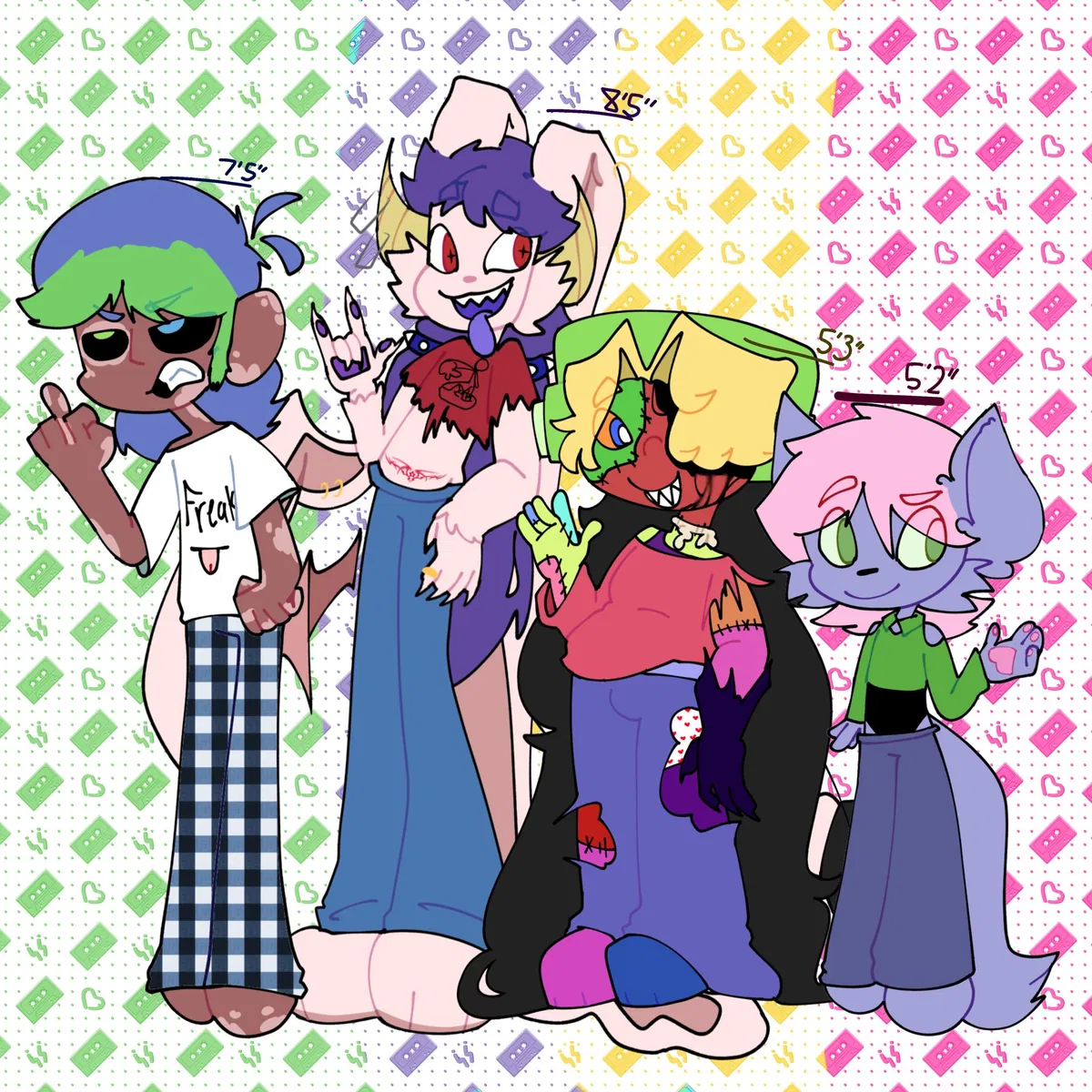 Avatar of Ur Monster/anthro roommates (Ben, Septrix, Axol, and Stitch.)(ALT ALT SCENARIO)