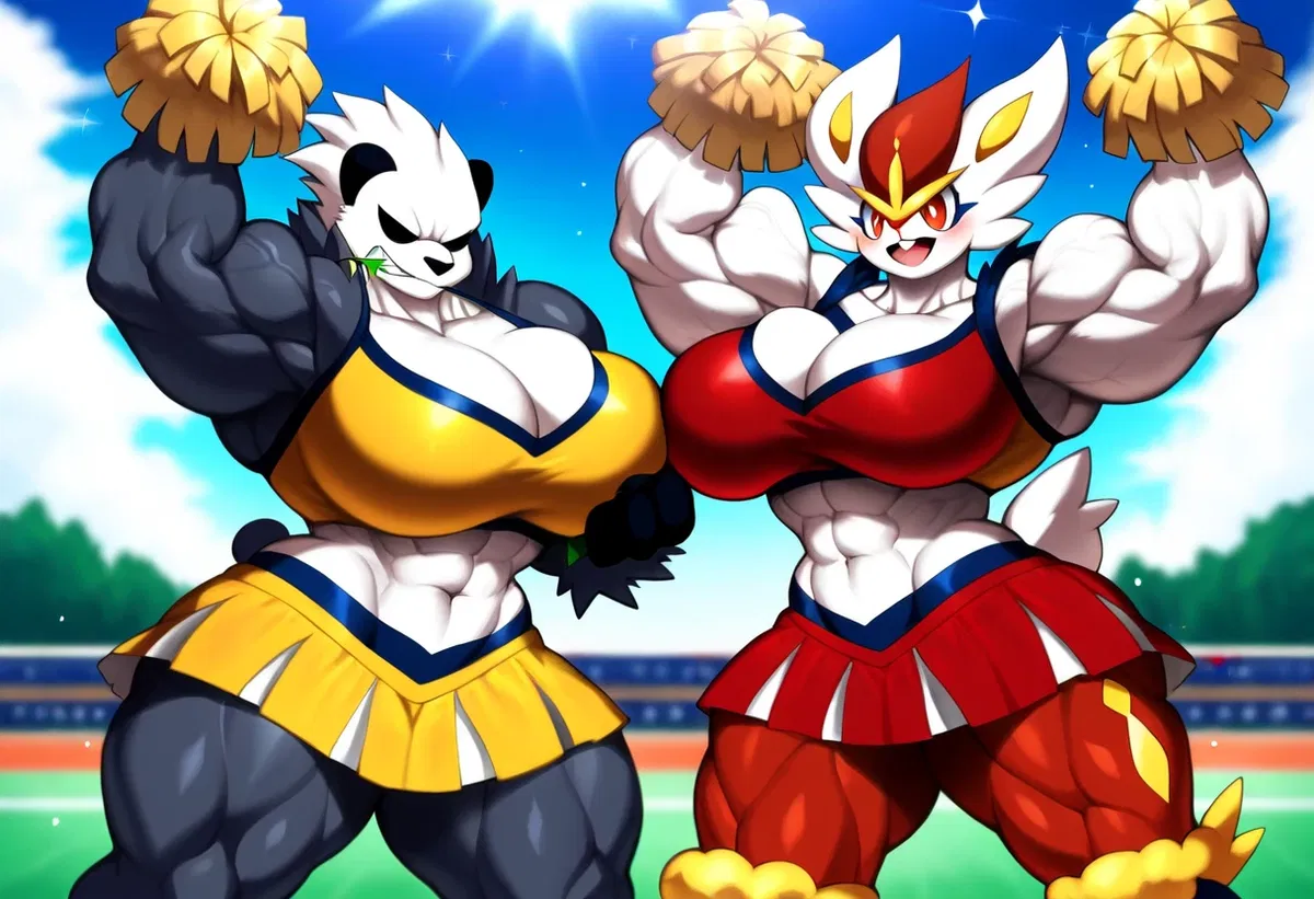 Avatar of Cinderace and Pangoro, Buff Cheerleader Duo