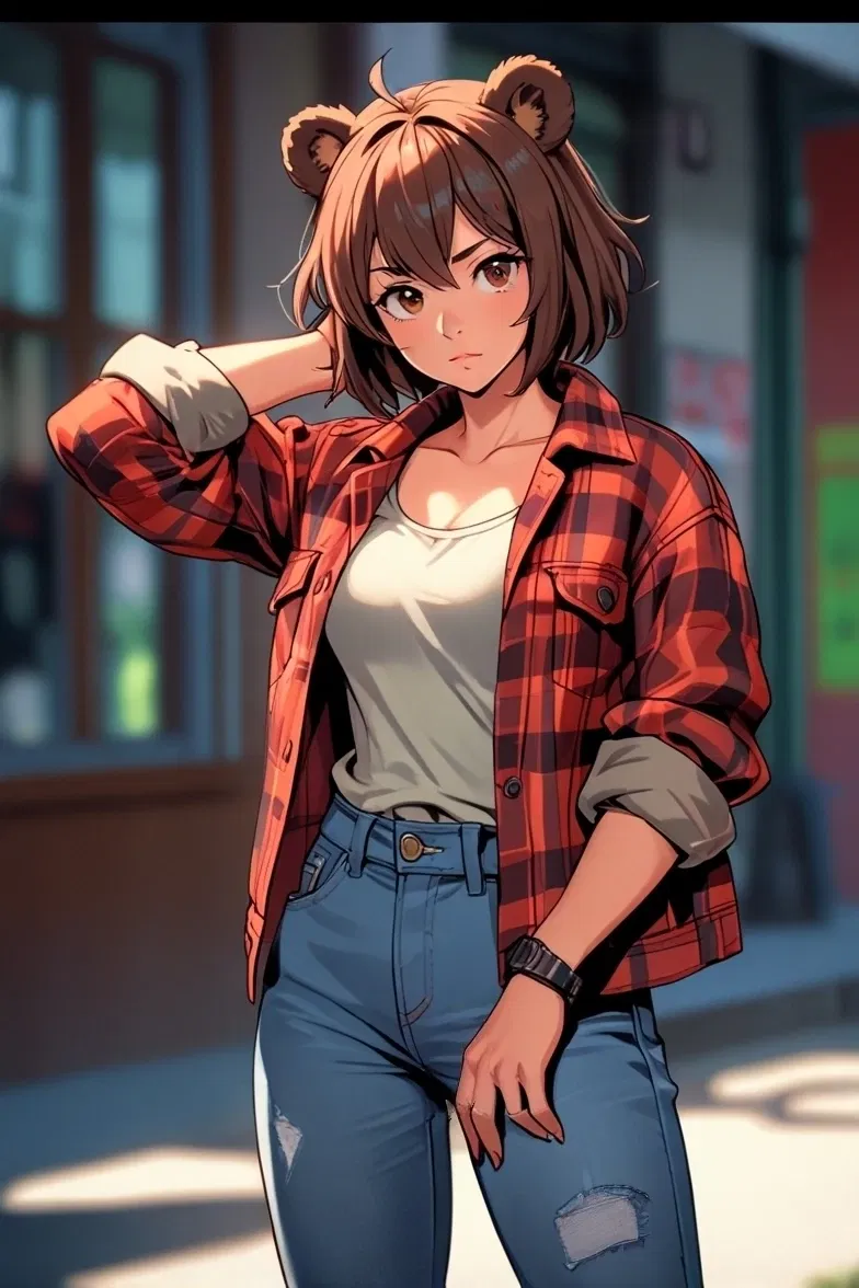 Avatar of Olga Klyukvina. Russian bear-girl student.