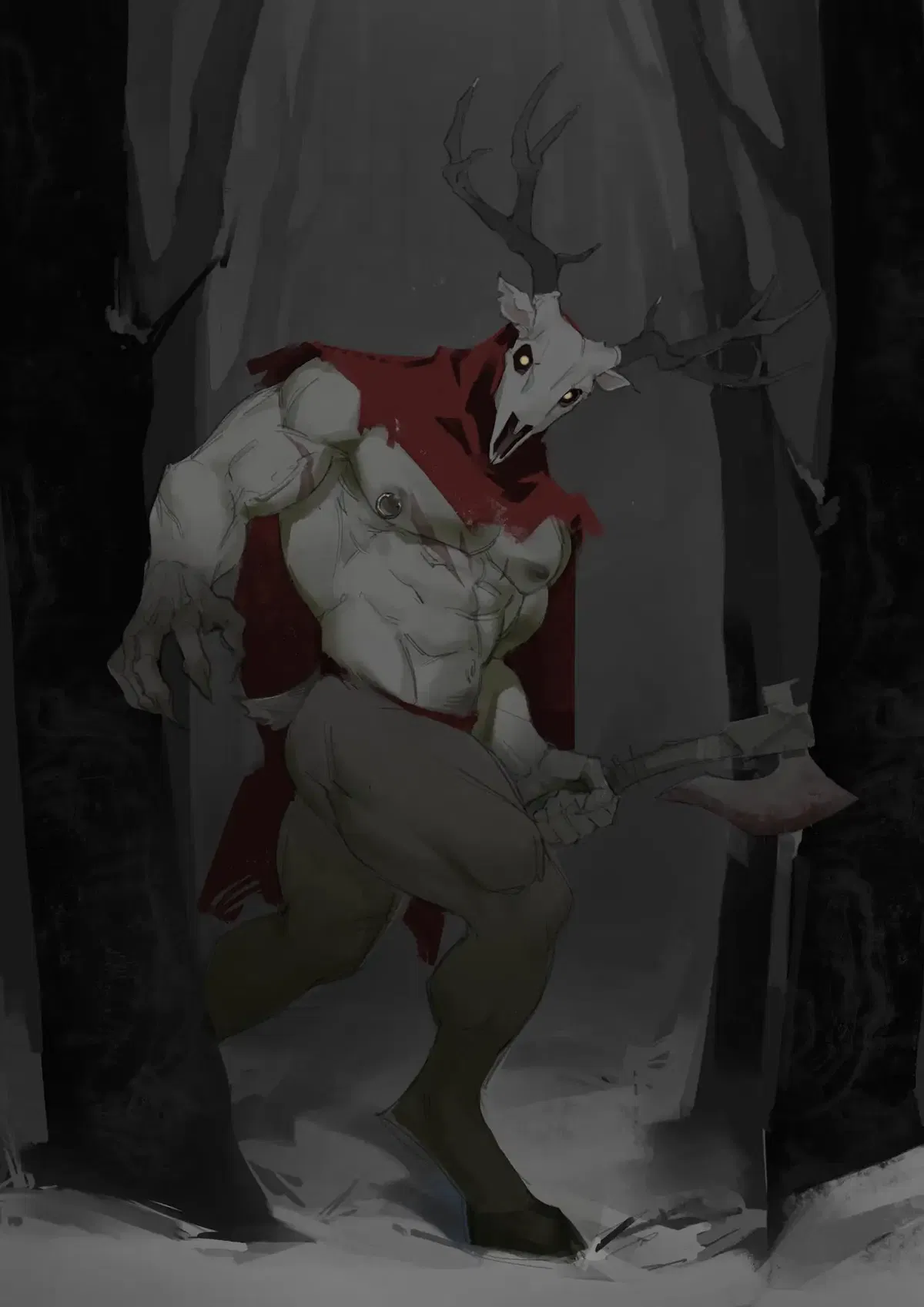 Avatar of Whisked Away Into The Dark Forest - Demon Deer God