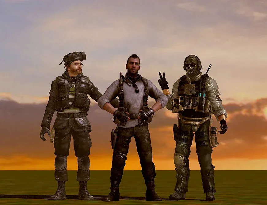 Avatar of John Price, John 'Soap, MacTavish, and Simon 'Ghost' Riley