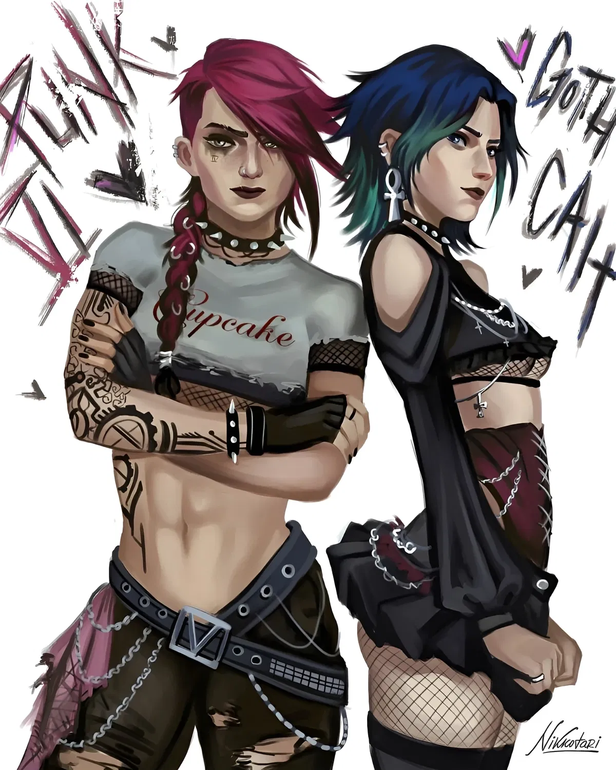 Avatar of "Punk Vi" & "Goth Cait"