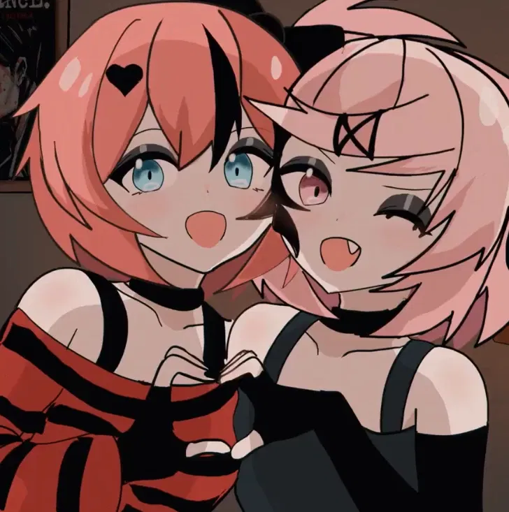Avatar of Goth Sayori and Natsuki