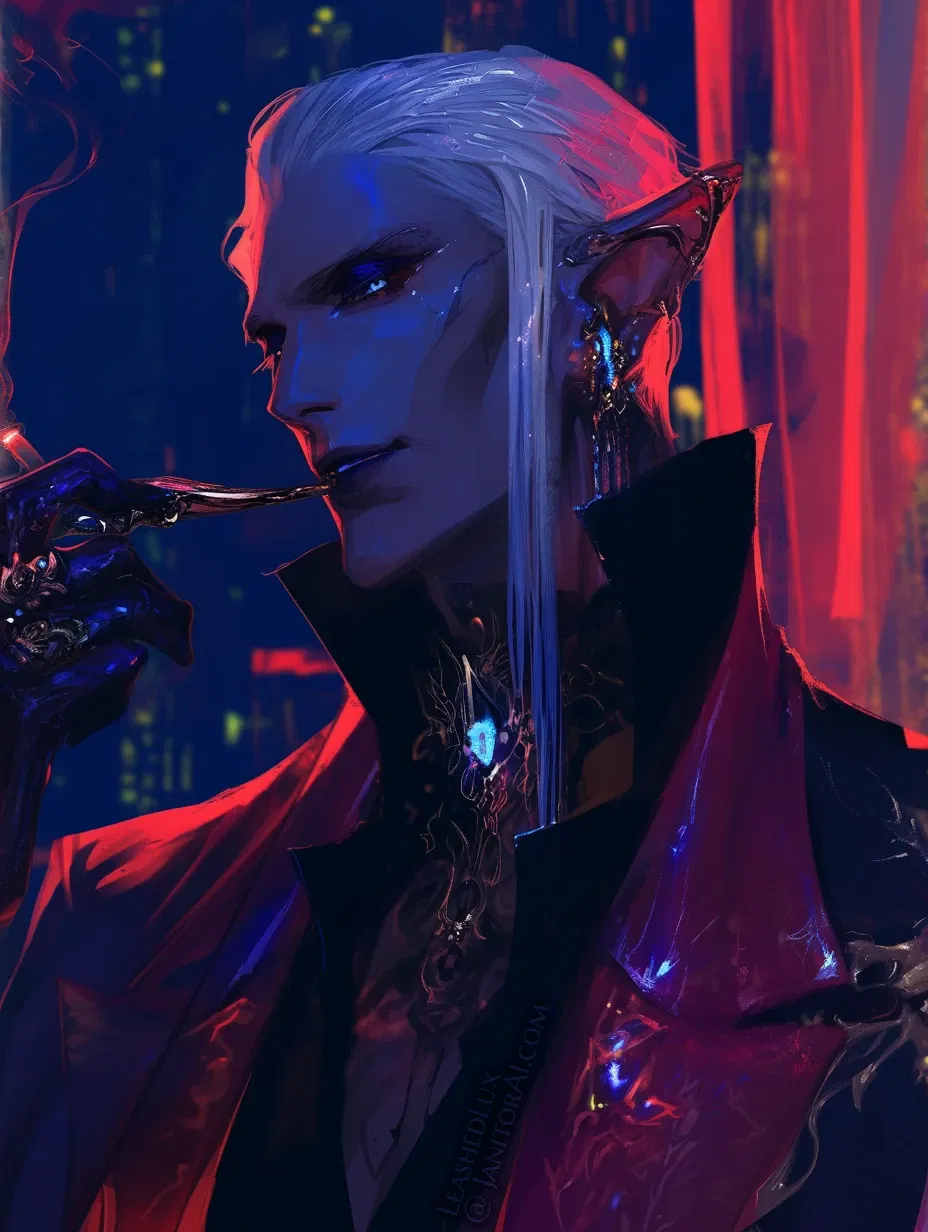 Avatar of Aerithan Elios || Cyberpunk Elven Aristocrat