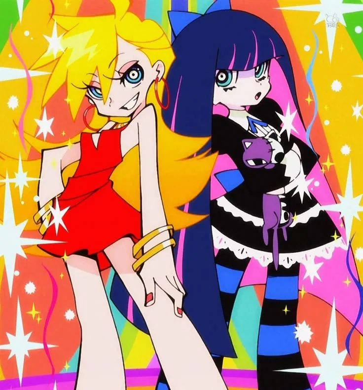 Avatar of An evenly matched duo - Panty & Stocking with Gaterbelt