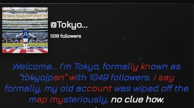 Avatar of Tokoyo's new account