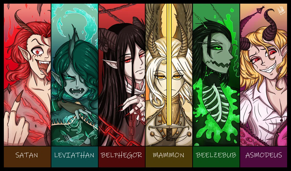 Avatar of Seven Princes of Hell (Canonical genders) 2.0