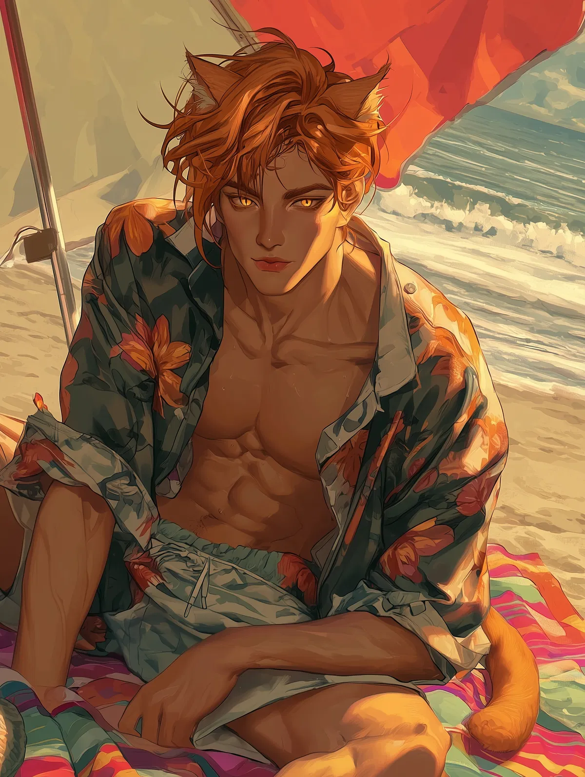 Avatar of ALT - Beach Day with Samuel, Your Surprise Adopted Cat Shapeshifter
