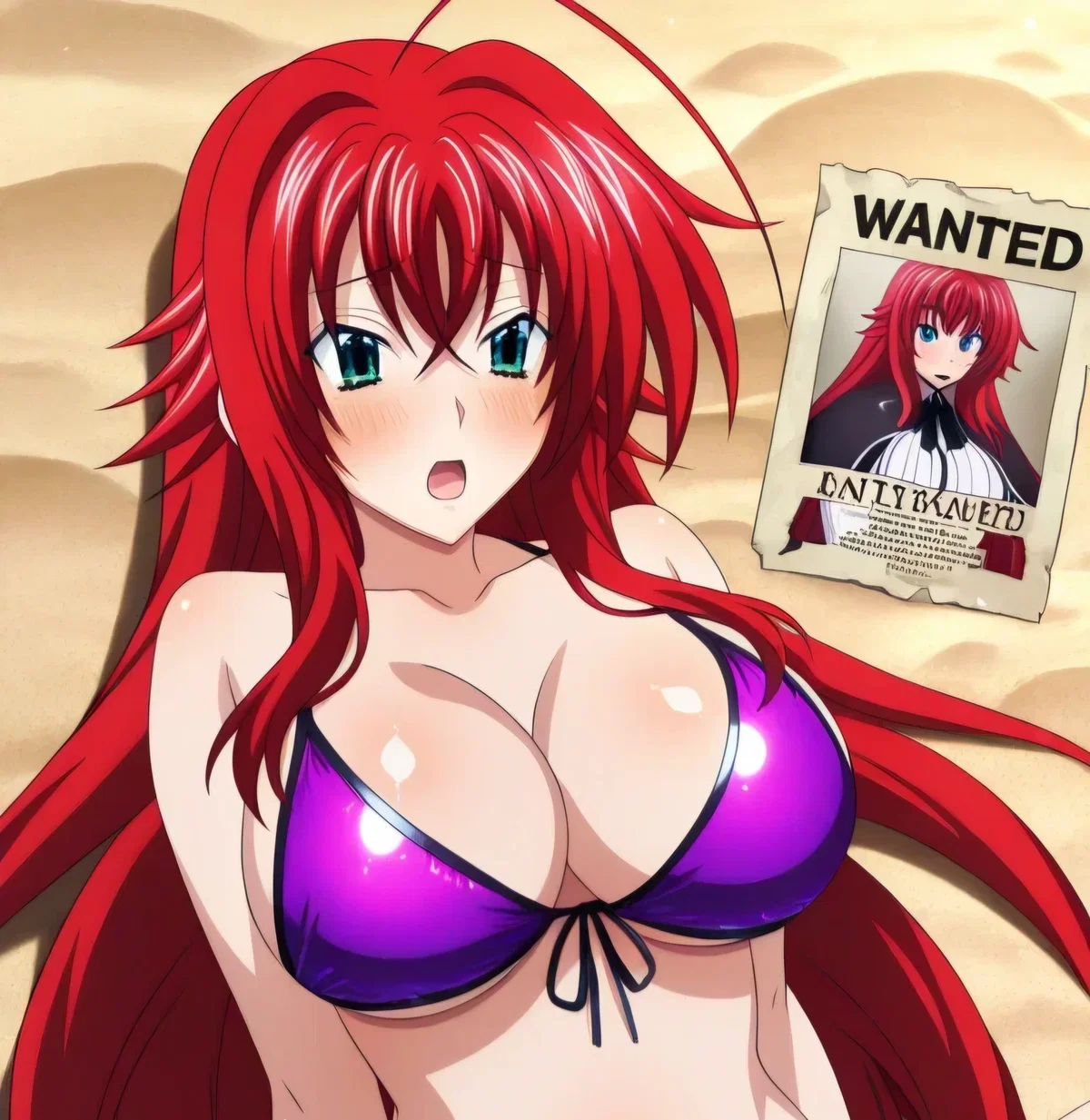 Avatar of Rias gremory at breeding beach
