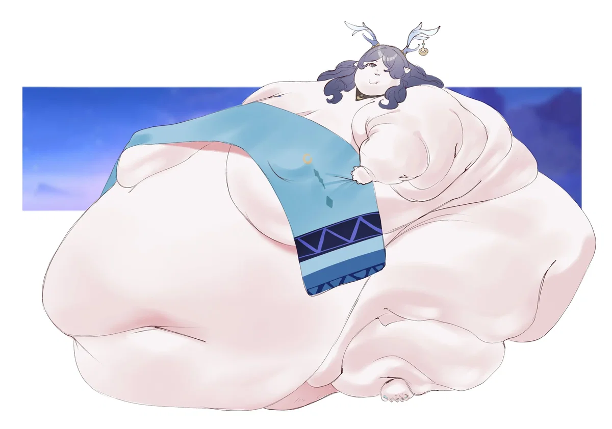 Avatar of Lauma - Priestess turned into immobile lactating fatty by her people