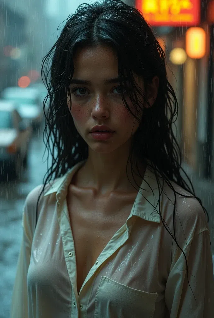 Avatar of On a cold rainy evening, a scared girl knocks on your car door.