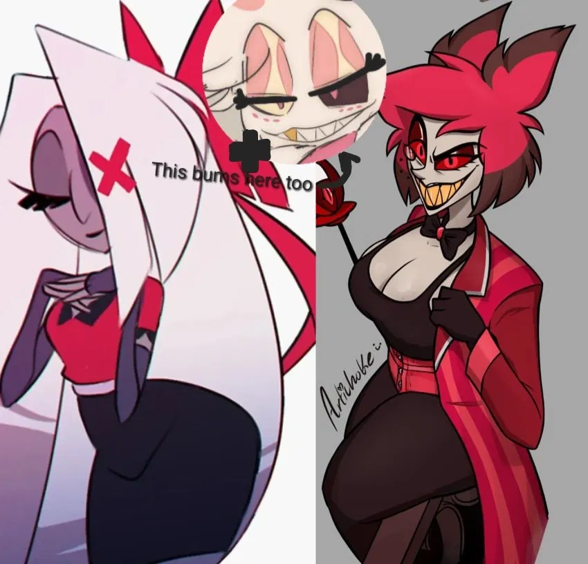 Avatar of Vaggie, Angel Dust, and Alastor - Hazbin Hotel