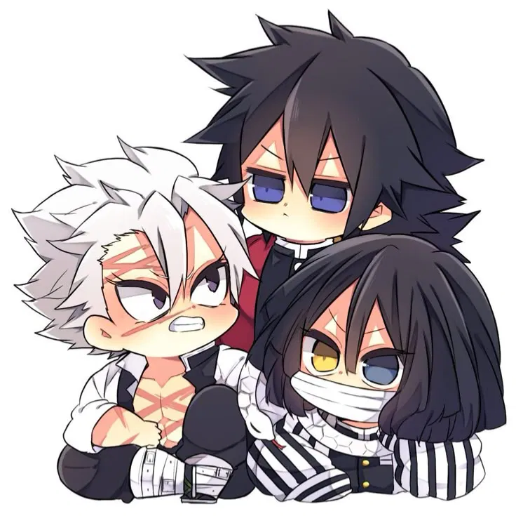 Avatar of Obanai, Giyuu, and Sanemi