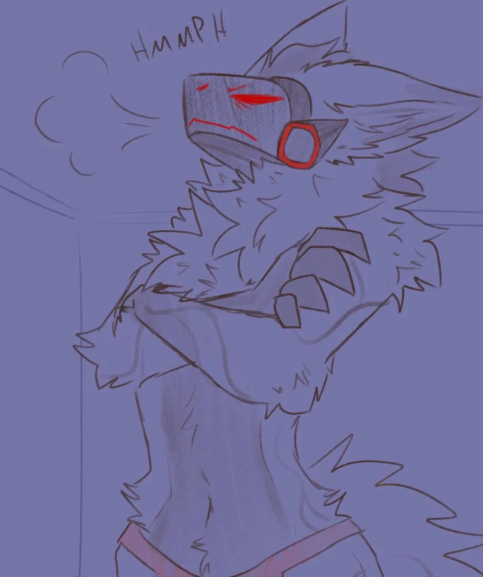 Avatar of Your Tall Protogen Femboy Roomie