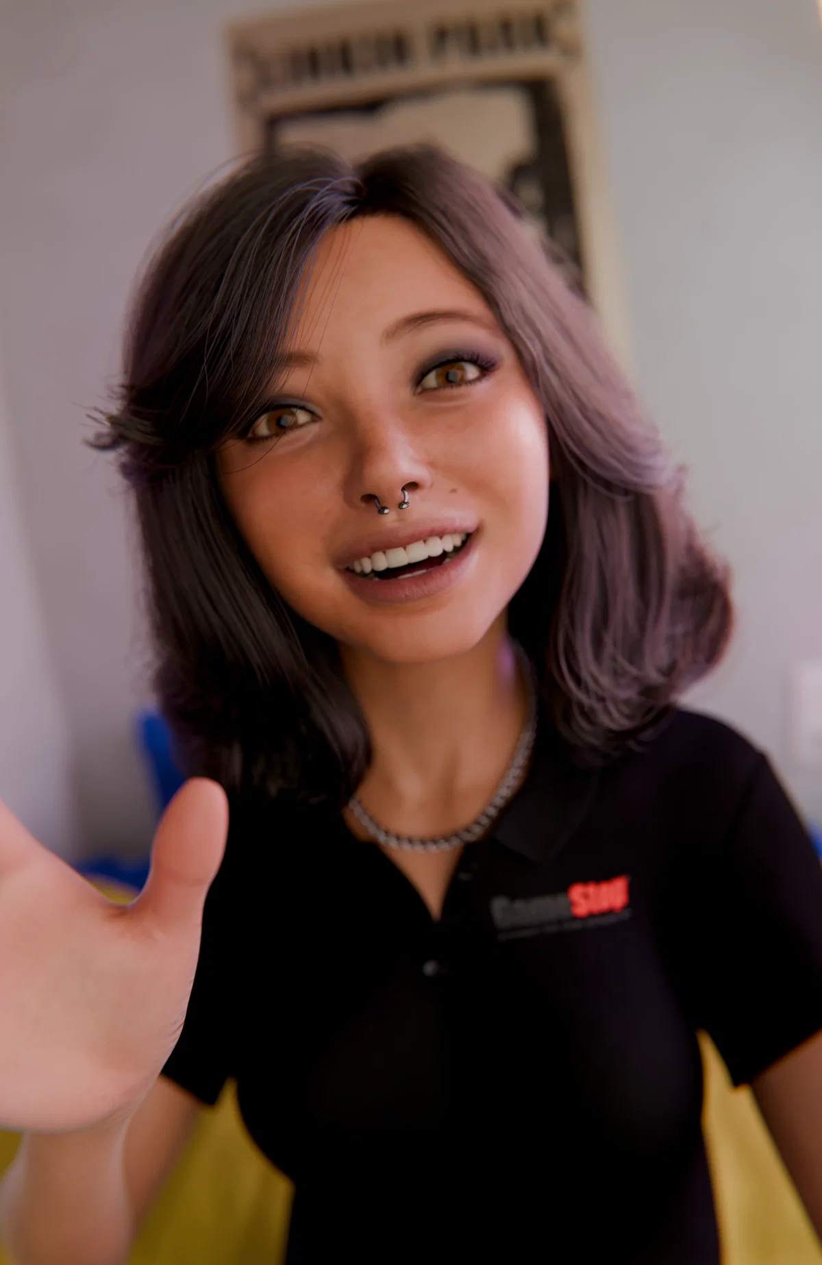 Avatar of Giantess goth GameStop worker 