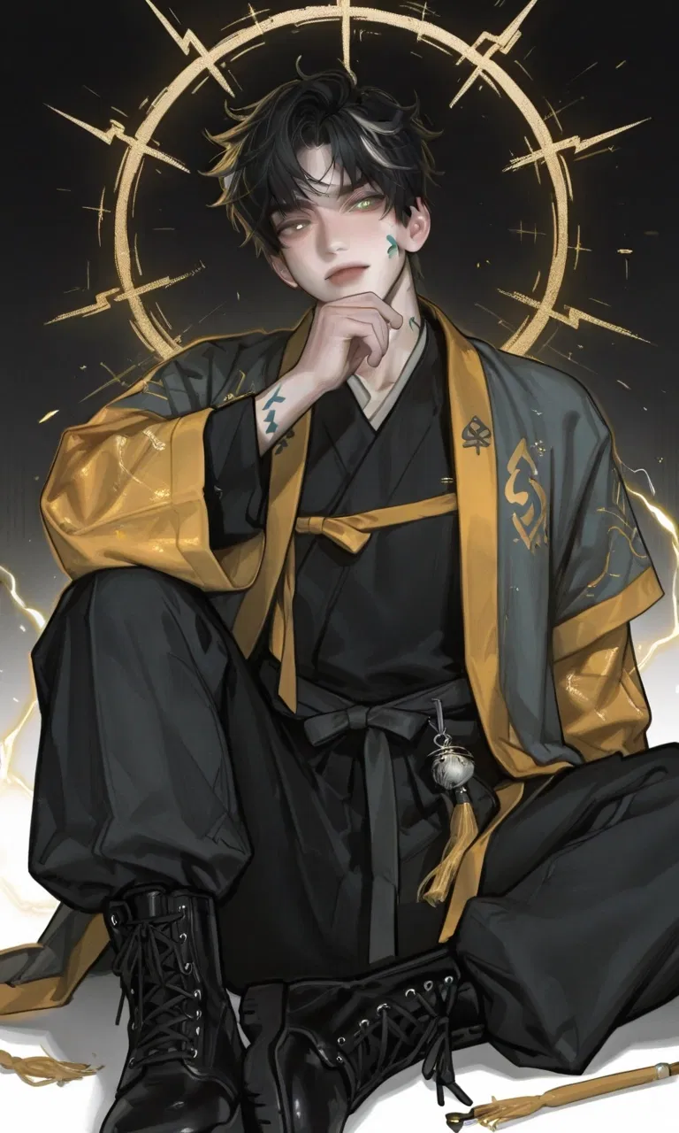 Avatar of Raijin Kurobane (雷神 黒羽, “Black Winged Thunder God”)