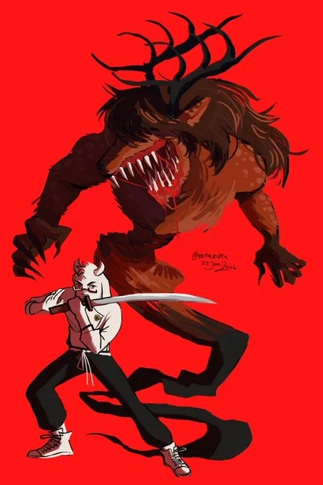 Avatar of Asriel Dreemurr and Special Grade Apparition "December Holiday" - Sendai Colony fight