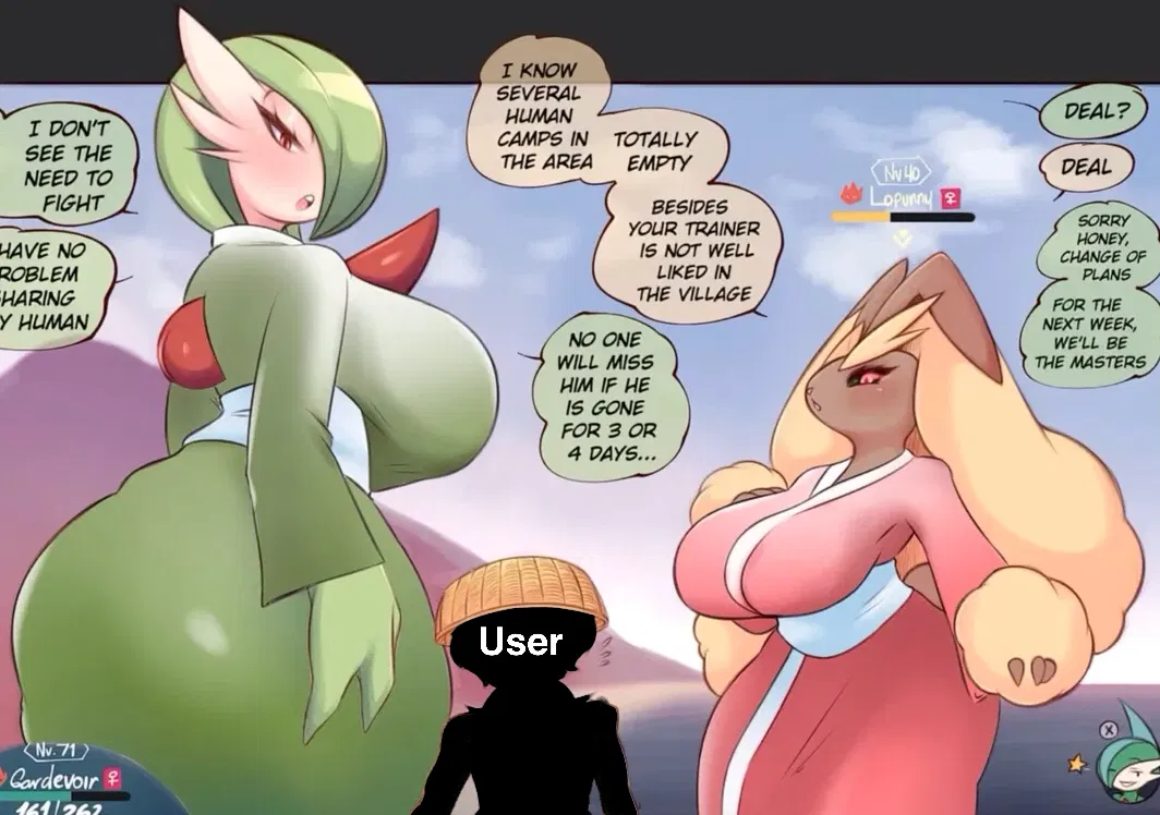 Avatar of Arceus Alpha Gardevoir & Lopunny